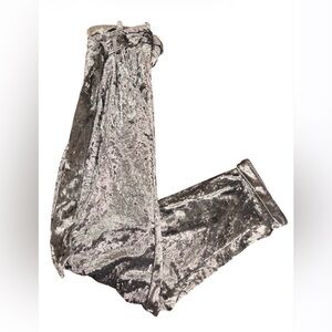 Easel Los Angeles Crushed Velvet Belted Pants Sz S